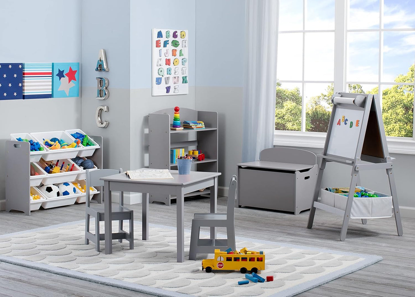 Mysize Bookshelf - Greenguard Gold Certified, Grey