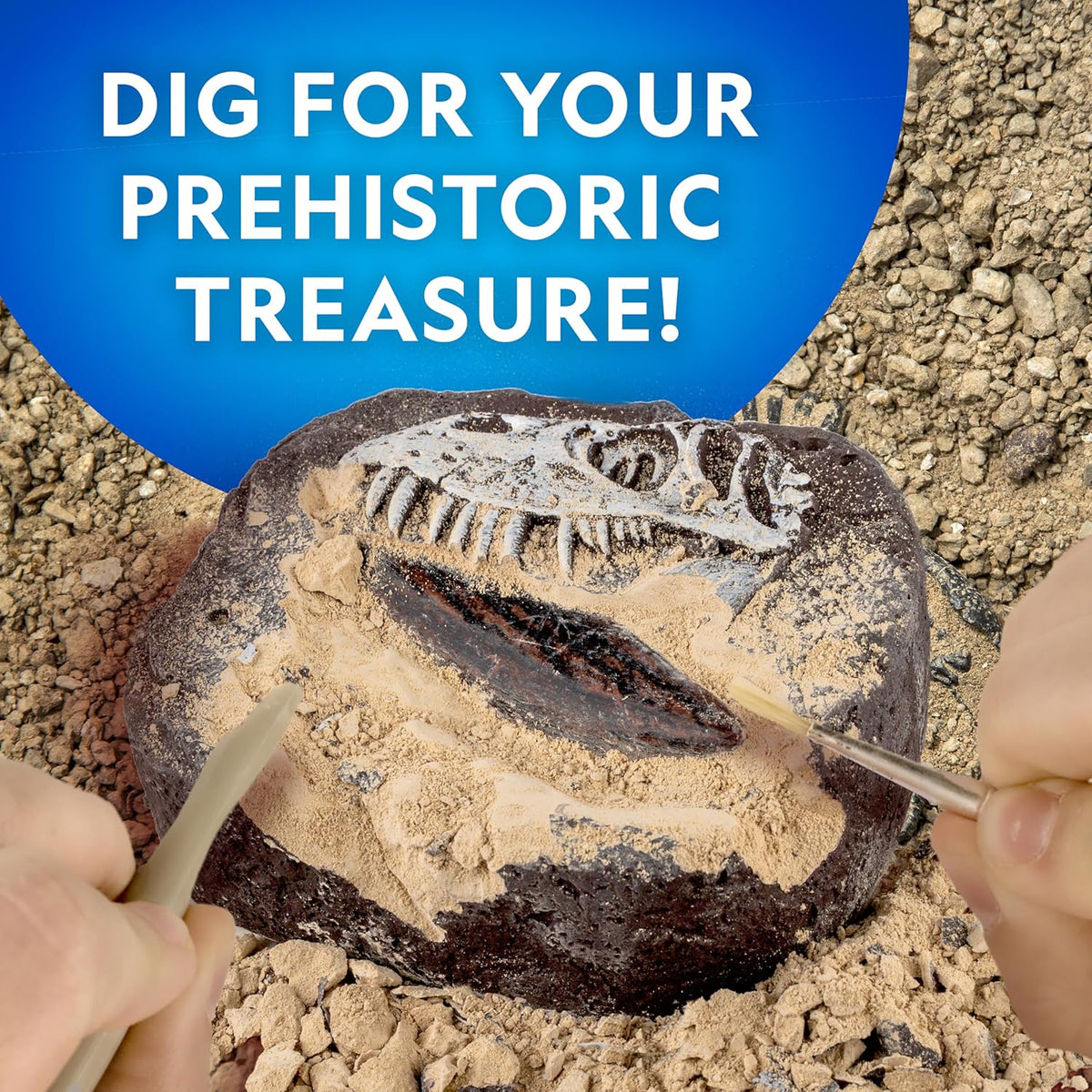 National Geographic Dinosaur Fossil Dig Kit with Dino Book for Kids 8-12
