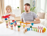 Hape Wooden Marble Run & Domino Set - 81 Pieces